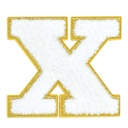 X Initial Varsity Sticker Patch