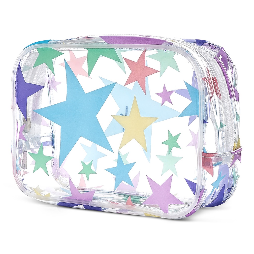 Stars Clear Cosmetic Case