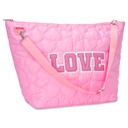 Love Heart Puffy Weekender Bag