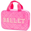 Ballet Quilted Large Cosmetic  Bag