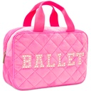 Ballet Quilted Large Cosmetic  Bag