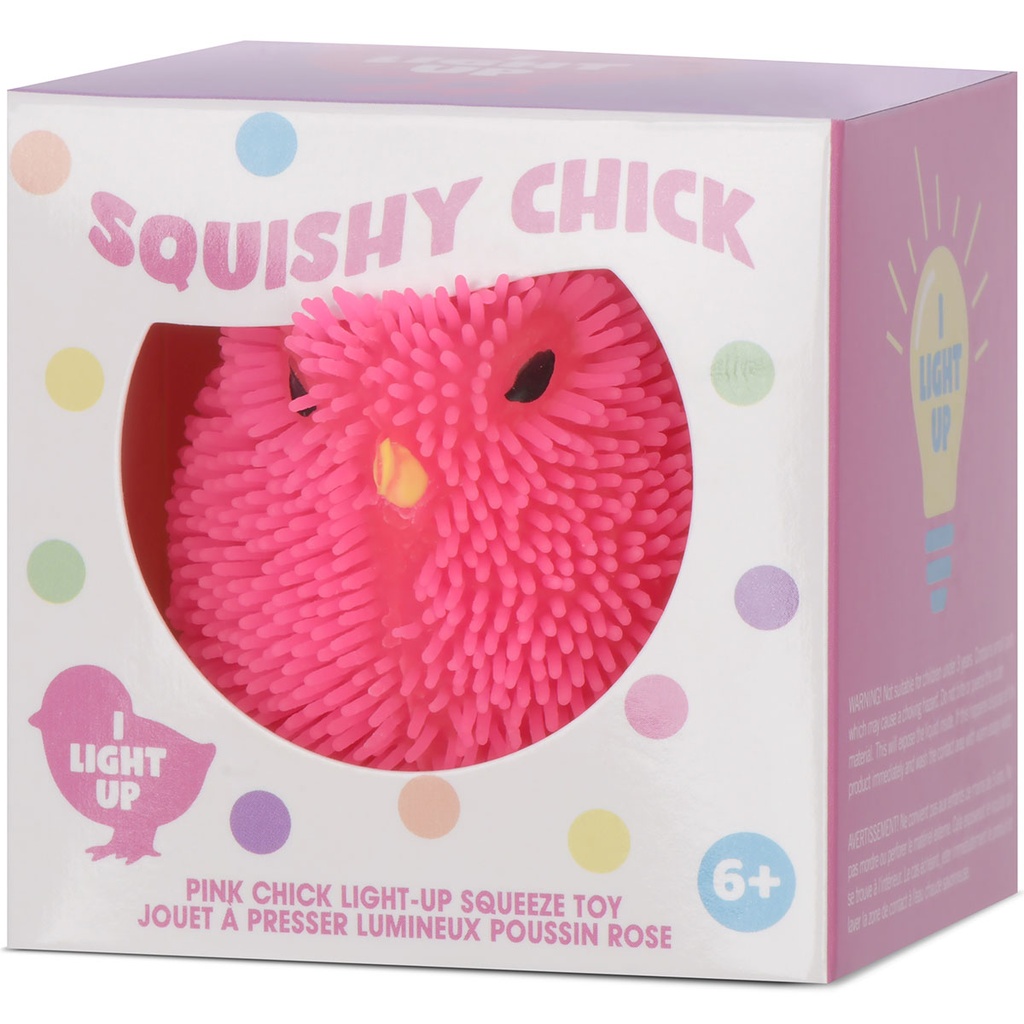 Pink Chick Light Up Squeeze Toy