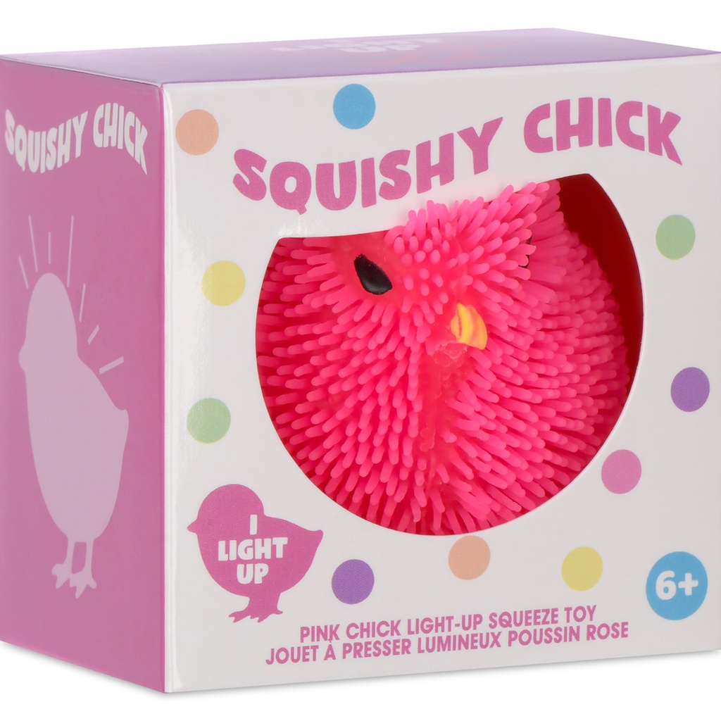 Pink Chick Light Up Squeeze Toy