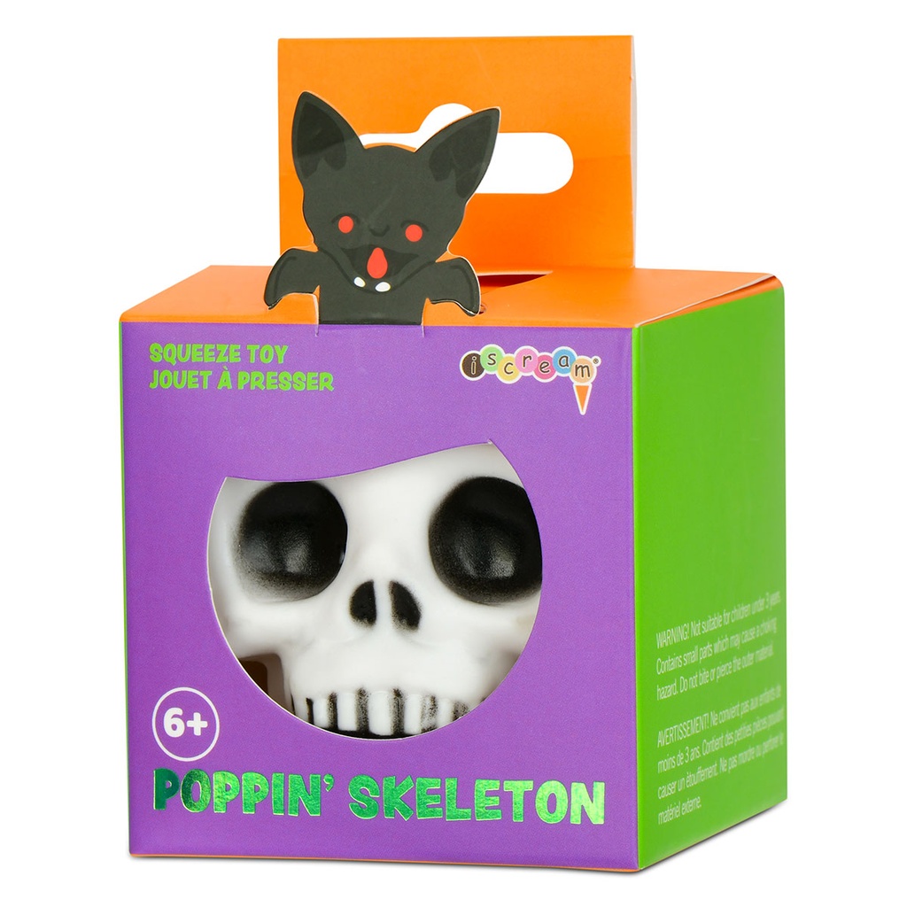 Poppin' Skeleton Squeeze Toy