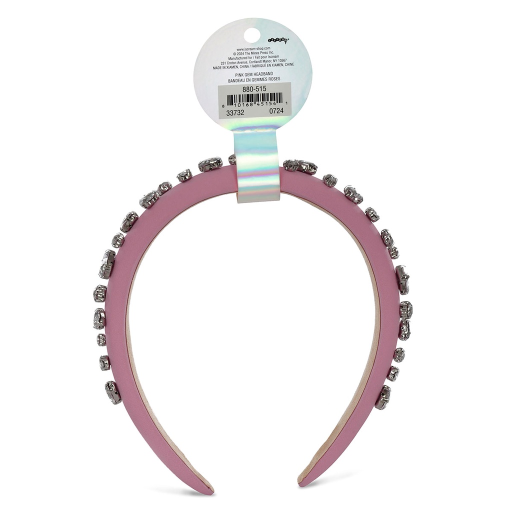 Pink Gem Headband