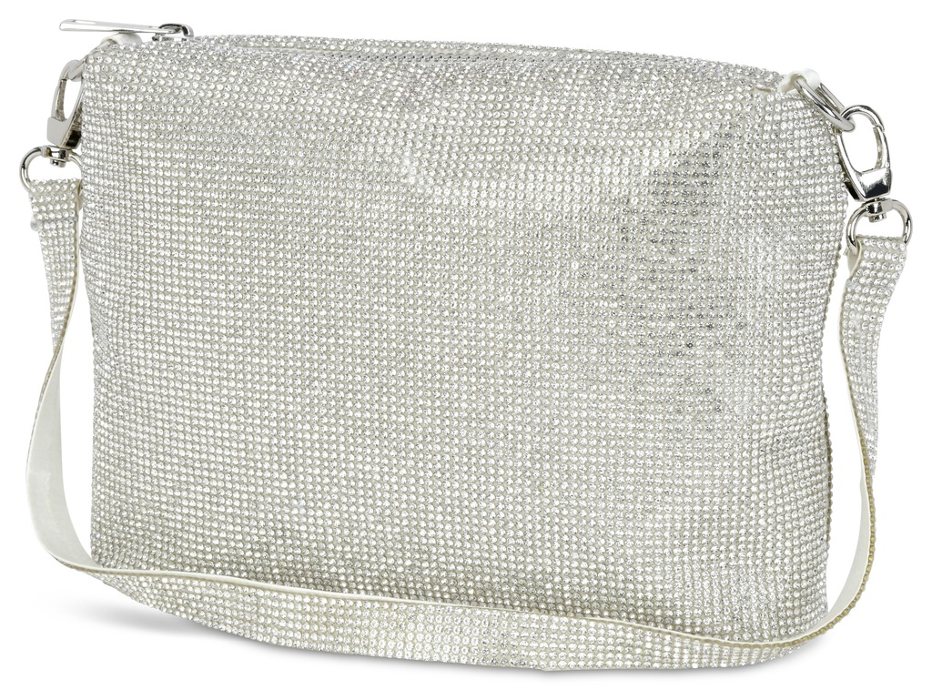 White Crystal Crossbody Bag