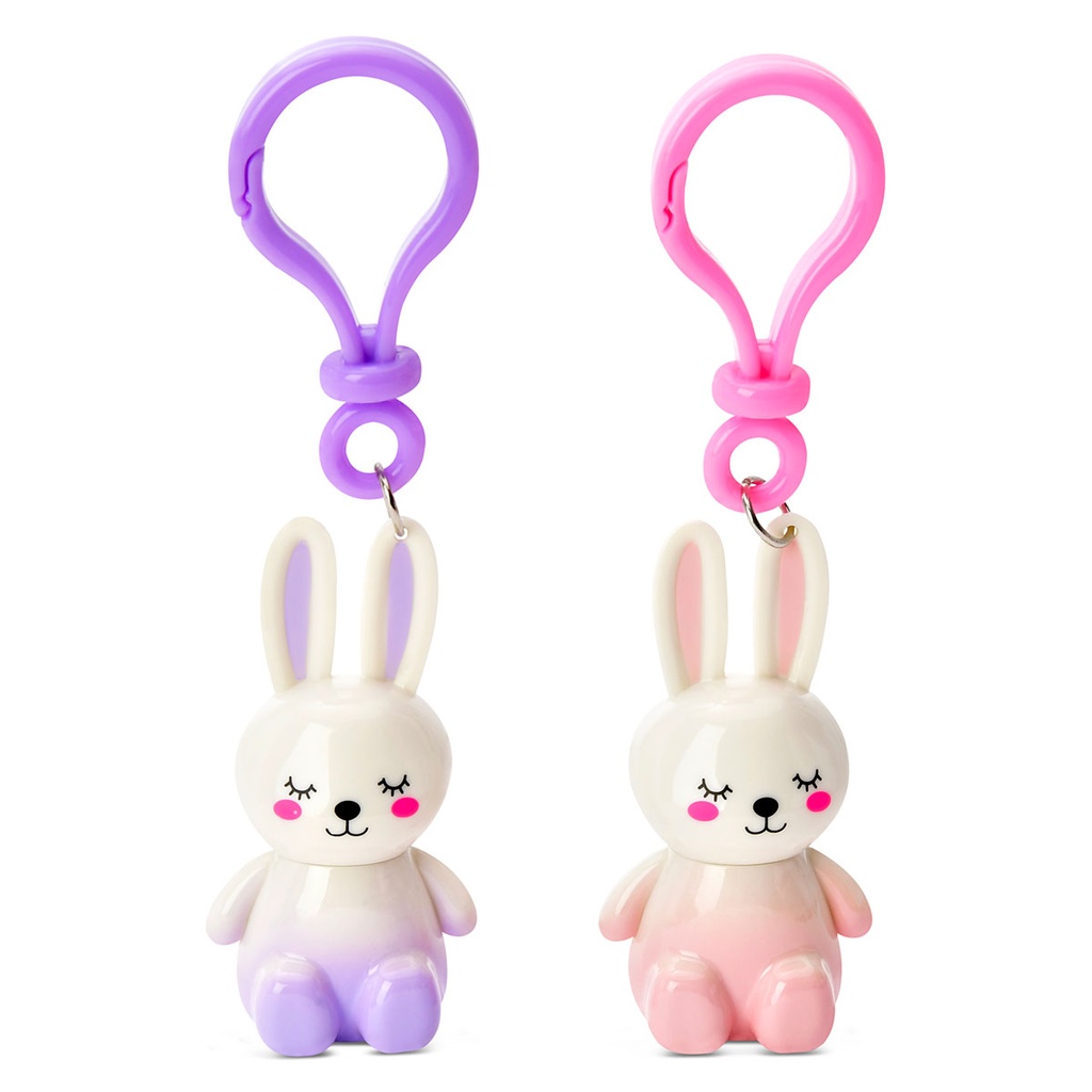 Bunny Besties Lip Gloss Key Chains - 2 pieces