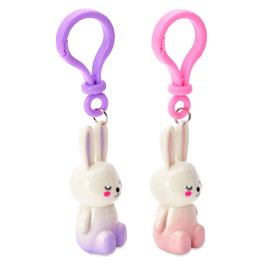 Bunny Besties Lip Gloss Key Chains - 2 pieces