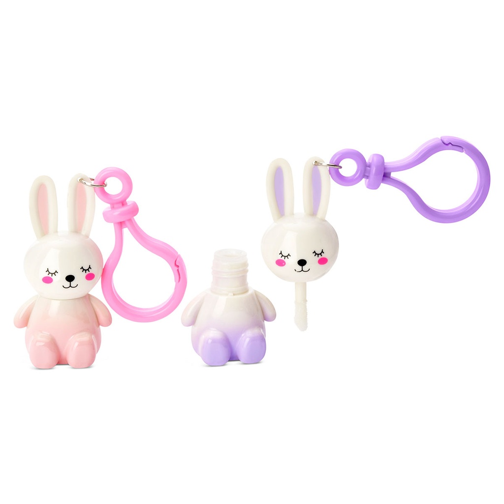 Bunny Besties Lip Gloss Key Chains - 2 pieces