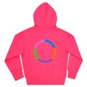 Hot Pink Smile Zip Up Sweatshirt