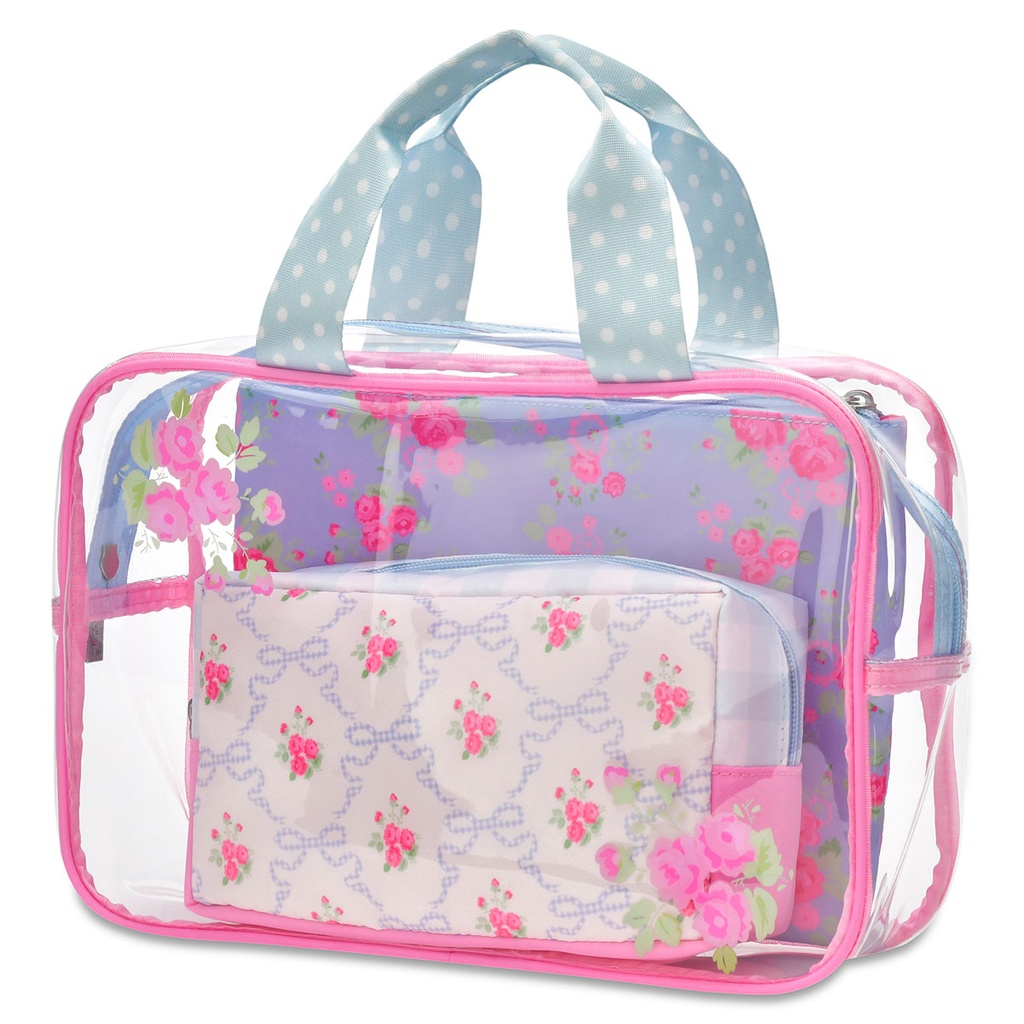 Ditsy Floral Cosmetic Bag Trio