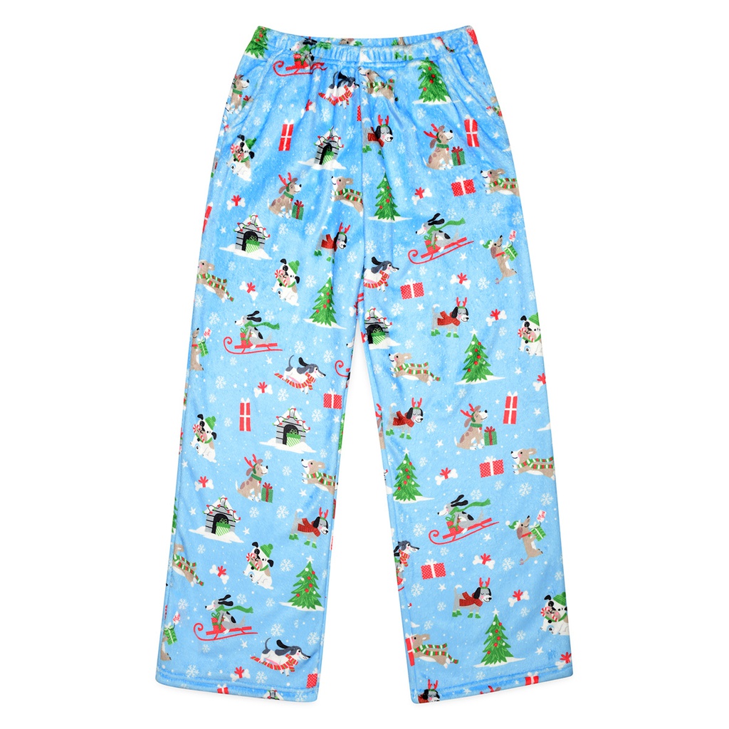 Snow Dogs Plush Pants