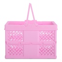 Pink Foldable Storage Crate