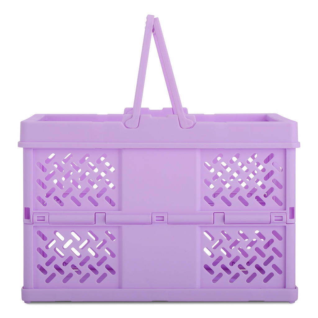 Lavender Foldable Storage Crate