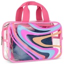 Color Swirl Cosmetic Bag Trio