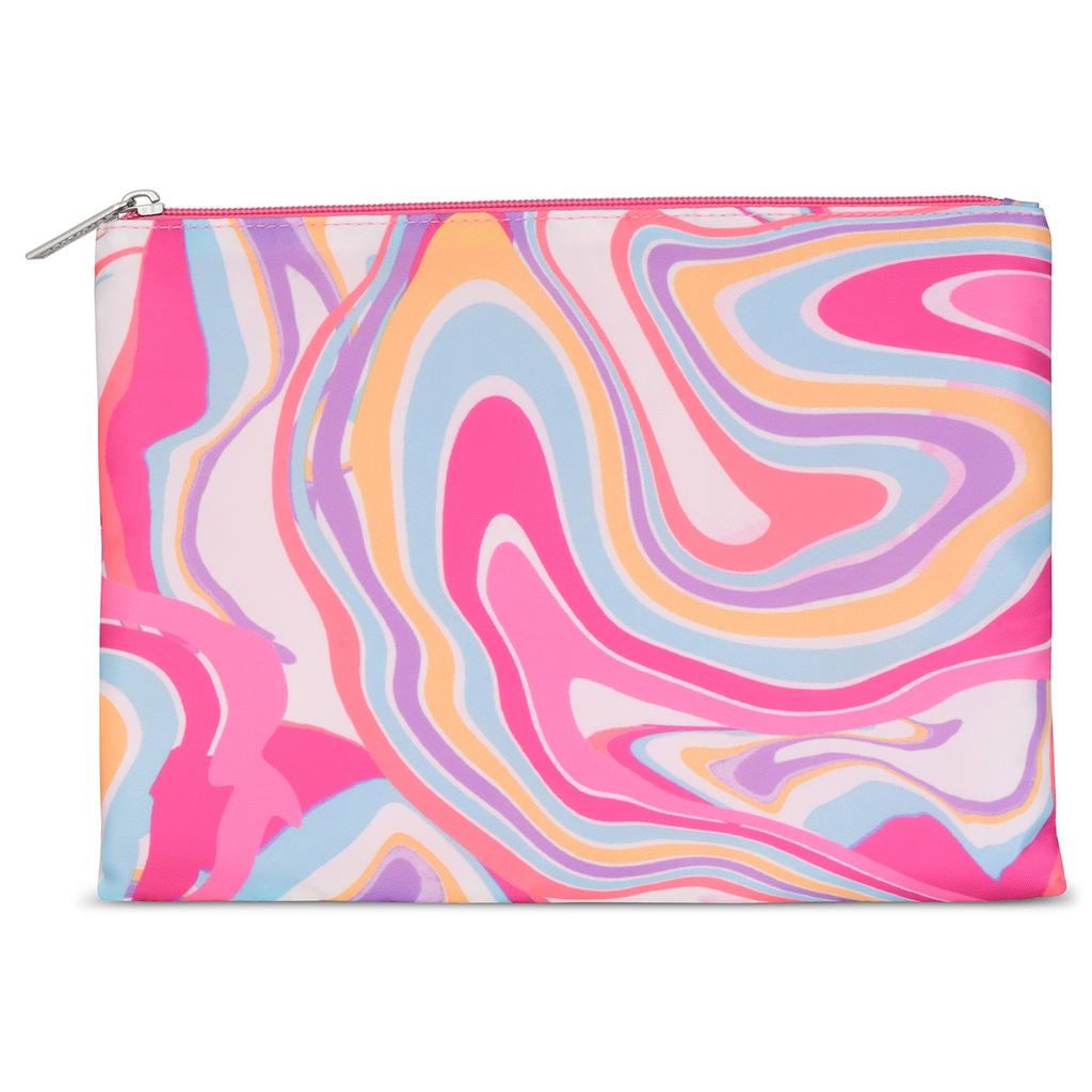 Color Swirl Cosmetic Bag Trio