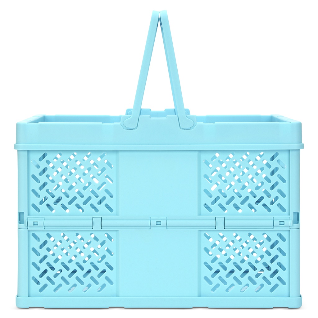 Large Blue Foldable Storage Crate