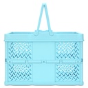 Large Blue Foldable Storage Crate