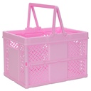 Large Pink Foldable Storage Crate