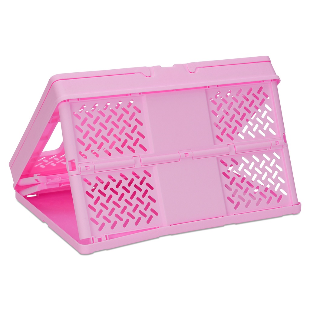 Large Pink Foldable Storage Crate