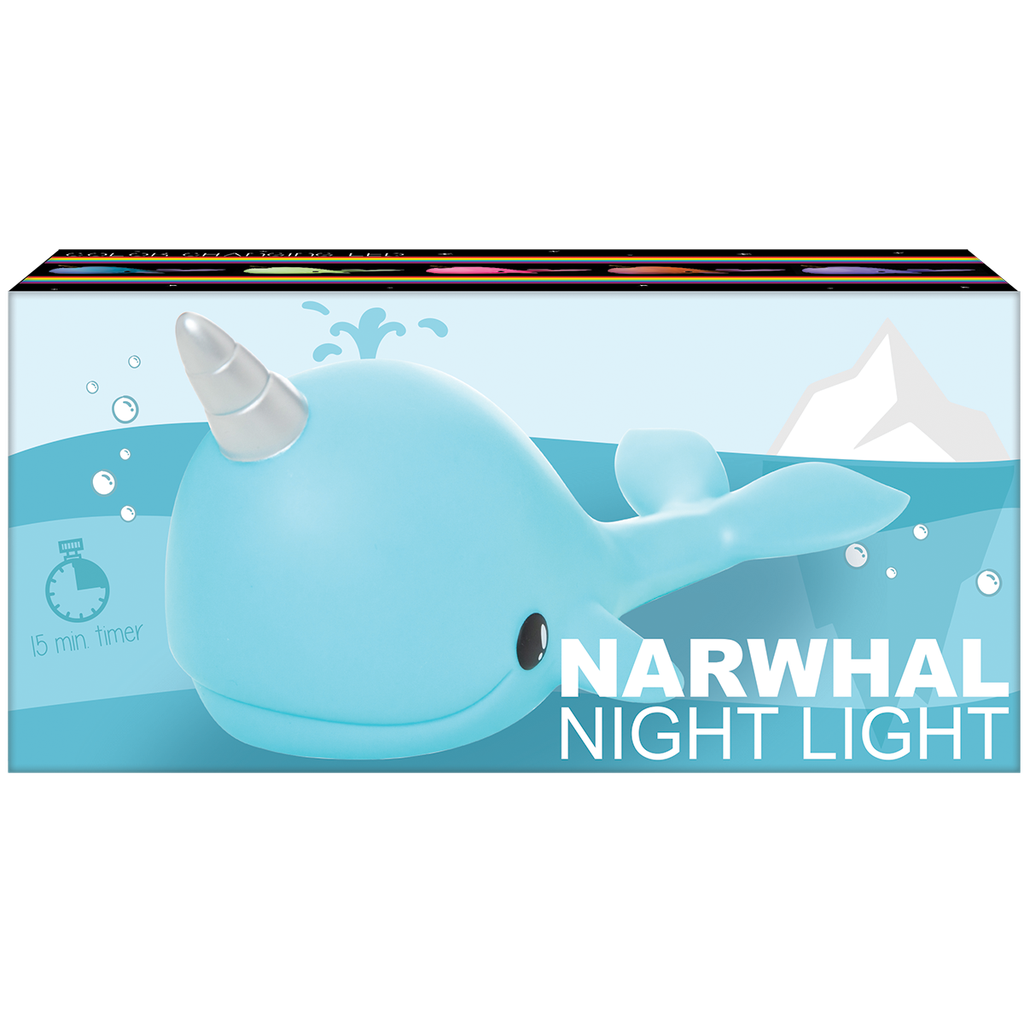 Narwhal Night Light Blue