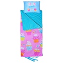 Cupcake Party Sleeping Bag and Pillow Set