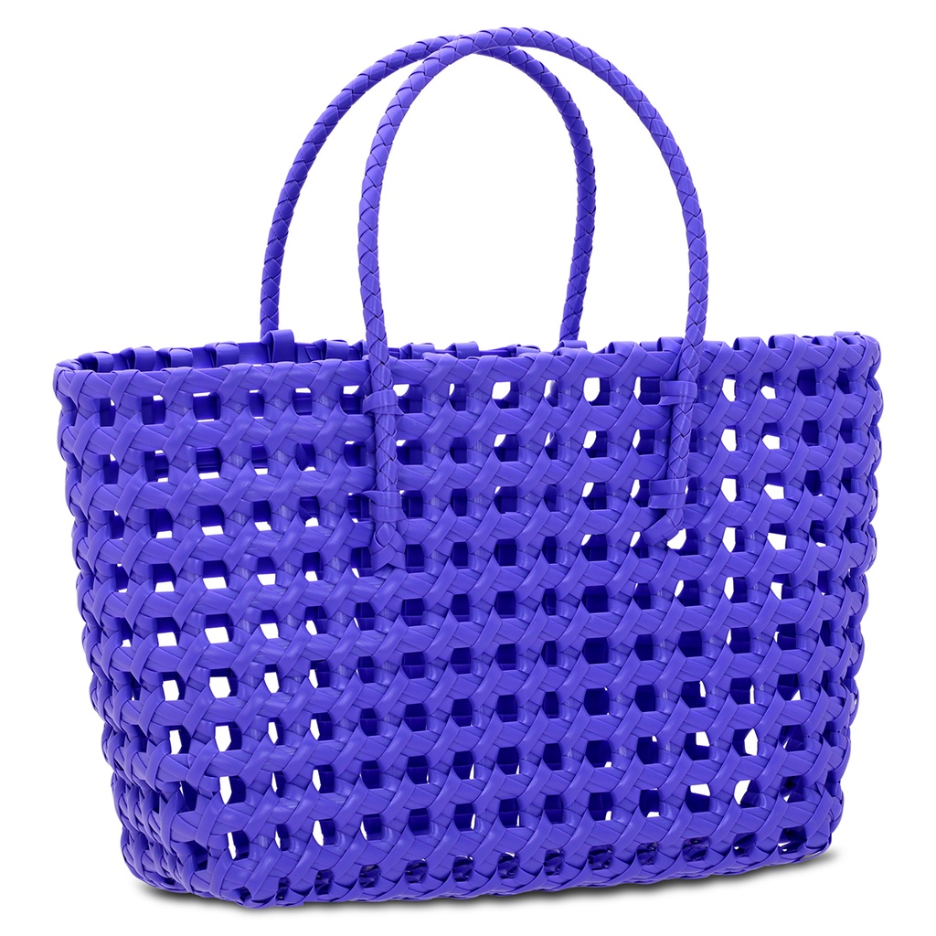 Large Purple Woven Tote