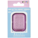 Pink Glitter Compact Earbuds