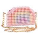 Rainbow Beaded Crossbody Bag