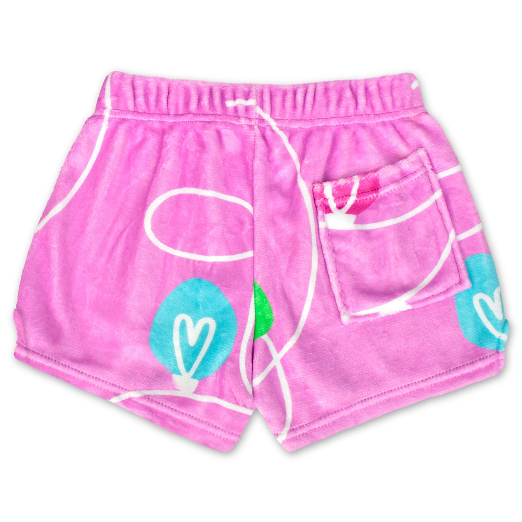 Tinsel & Glow Plush Shorts