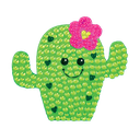 Cactus Rhinestone Decals Small