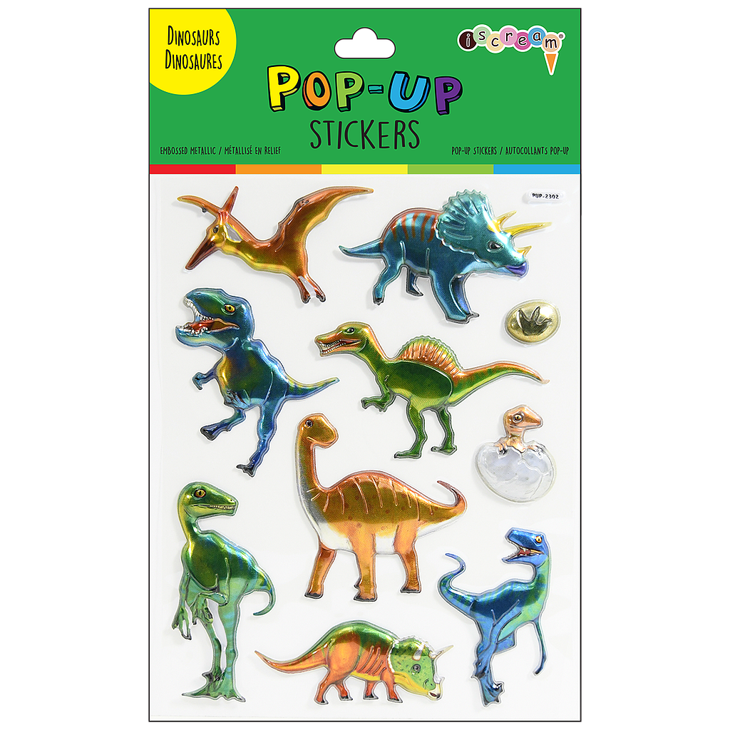 Dinosaur Pop-Up Stickers