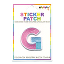 G Initial Color Block Sticker Patch