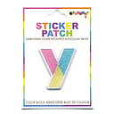 Y Initial Color Block Sticker Patch