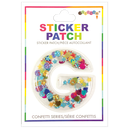 G Initial Confetti Sticker Patch