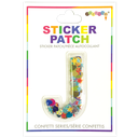 J Initial Confetti Sticker Patch