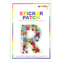 R Initial Confetti Sticker Patch