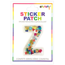 Z Initial Confetti Sticker Patch