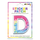 D Initial Tie Dye Sticker Patch