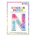 N Initial Tie Dye Sticker Patch