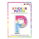 P Initial Tie Dye Sticker Patch