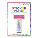 T Initial Tie Dye Sticker Patch