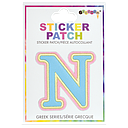 Nu Greek Letter Sticker Patch