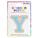 Upsilon Greek Letter Sticker Patch