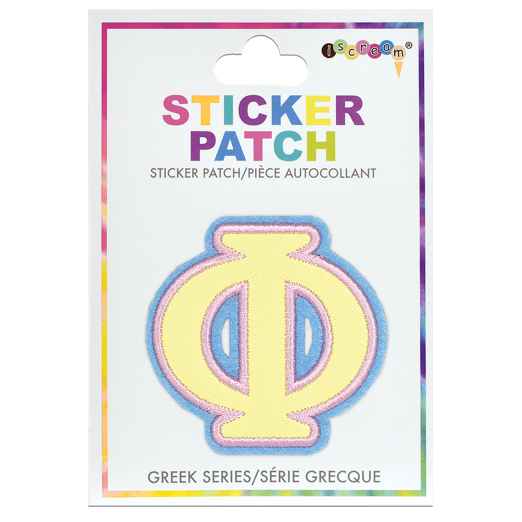 Phi Greek Letter Sticker Patch