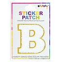 B Initial Varsity Sticker Patch