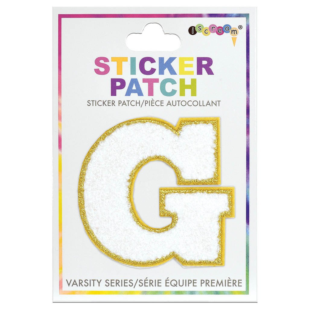 G Initial Varsity Sticker Patch