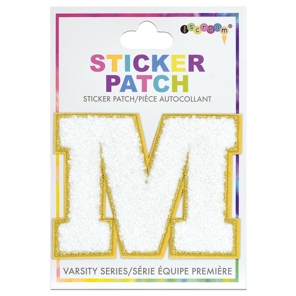 M Initial Varsity Sticker Patch