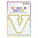 V Initial Varsity Sticker Patch