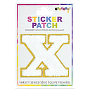 X Initial Varsity Sticker Patch